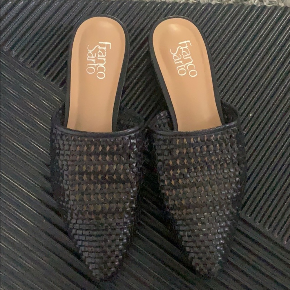 Franco Sarto Raffia mules